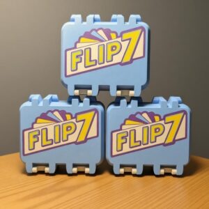 Flip 7 Card Game Storage Box - 3D Printed Travel Case by KcPrintWorks, main product photo