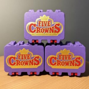 Five Crowns Card Game Storage Holder - 3D Printed Organizer by KcPrintWorks, main product photo