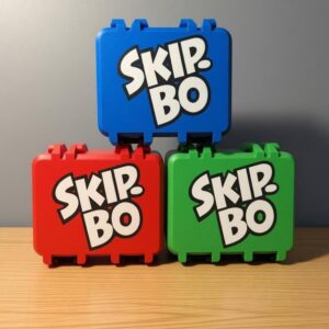 Skip-Bo Card Game Travel Case - Storage Box with Card Holder by KcPrintWorks, main product photo