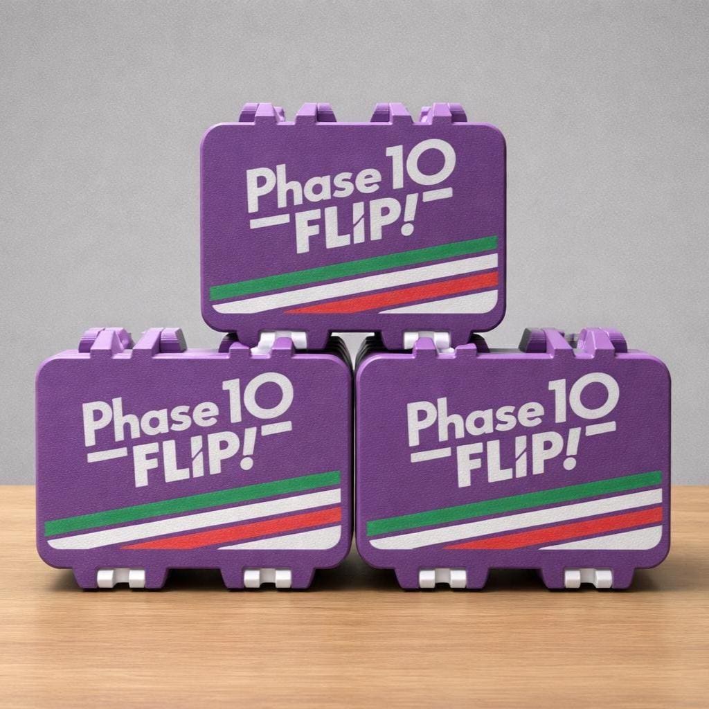 Phase 10 Flip Card Storage Box - 3D Printed Case with Card Holder by KcPrintWorks, main product photo