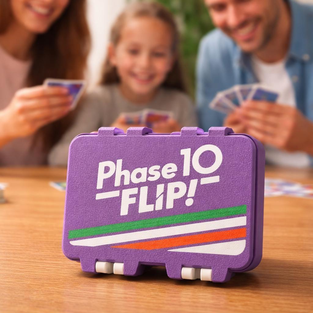 Phase 10 Flip Card Storage Box - 3D Printed Case with Card Holder by KcPrintWorks, inside view