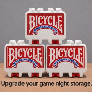 Bicycle Playing Card Case - 3D Printed Poker Deck Storage by KcPrintWorks, main product photo
