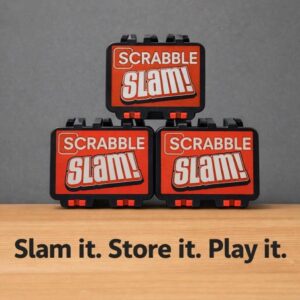 Scrabble Slam Card Game Storage Case - 3D Printed Travel Box by KcPrintWorks, main product photo