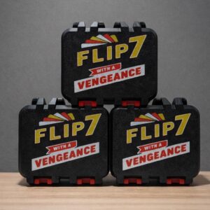 Flip 7 With a Vengeance Card Game Case - 3D Printed Holder by KcPrintWorks, main product photo