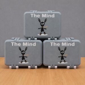 The Mind Card Game Storage Box - 3D Printed Bunny Organizer by KcPrintWorks, main product photo