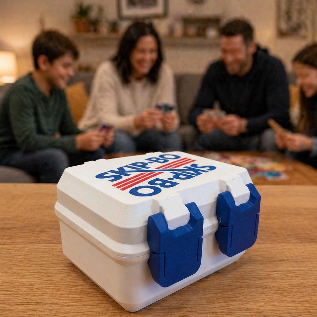 Vintage Skip-Bo card organizer by KcPrintWorks, front view