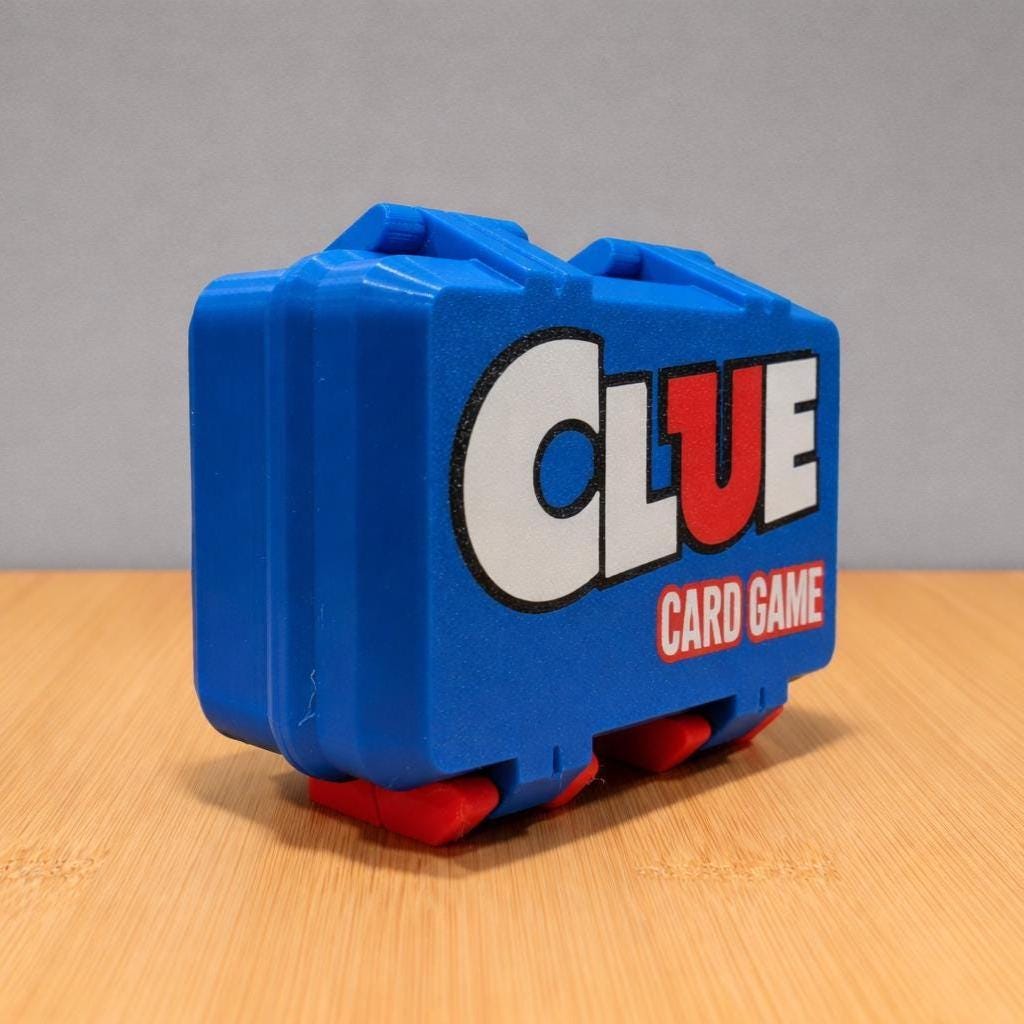Clue Card Game Storage Case | Compact Travel Organizer, Board Game Accessory - Image 3