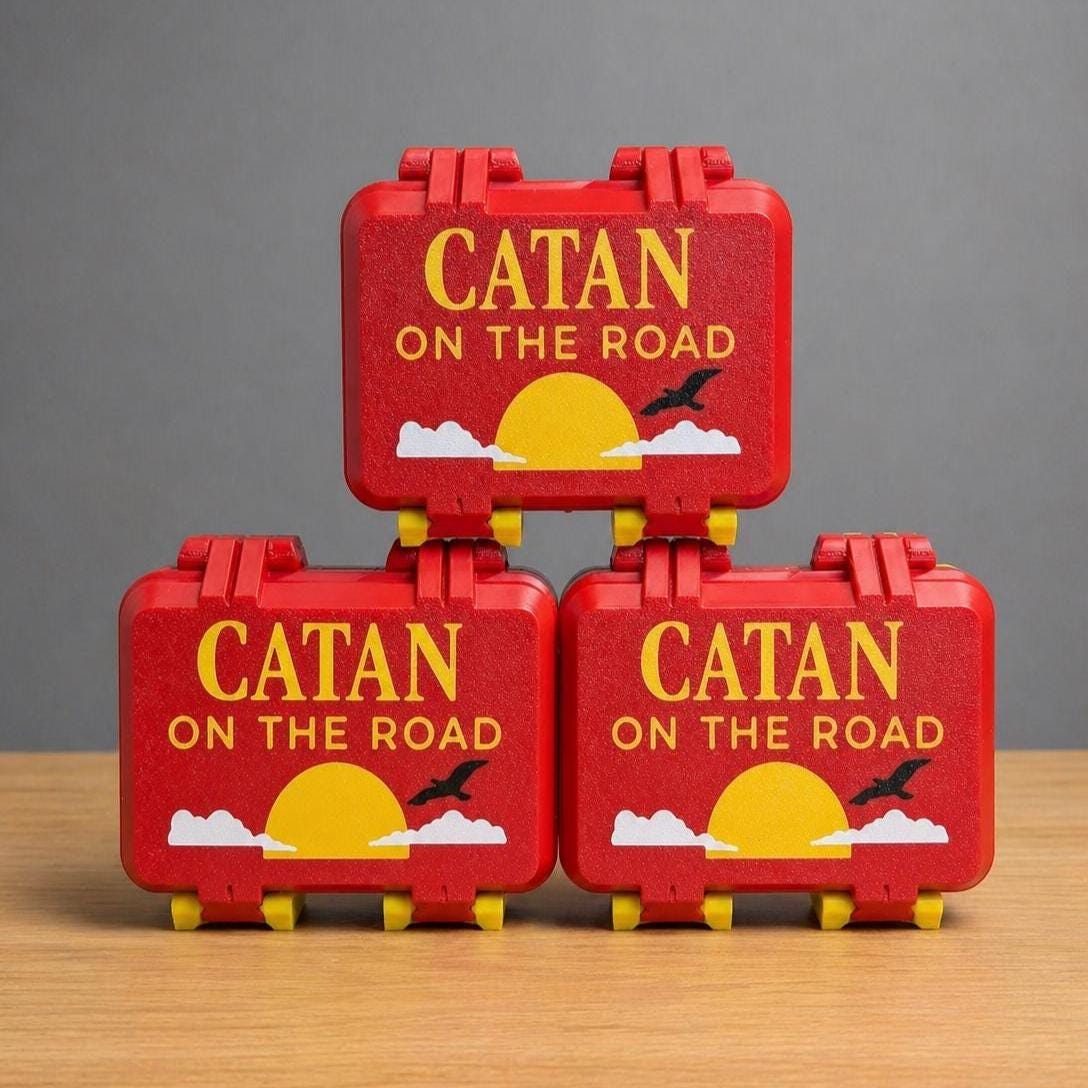 Catan On The Road Travel Case by KcPrintWorks, main product photo