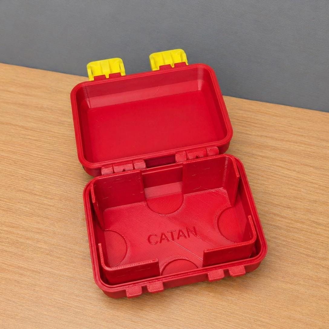 Catan pieces and cards organizer by KcPrintWorks, side view
