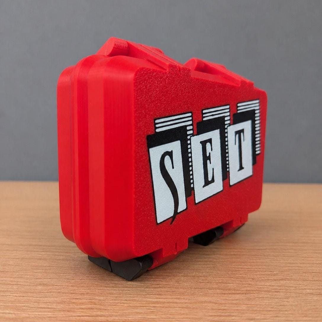 SET game storage box by KcPrintWorks, inside view