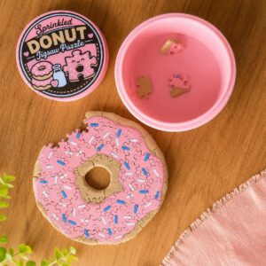 3D printed donut jigsaw puzzle by KcPrintWorks, main product photo