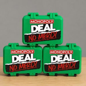 Monopoly Deal No Mercy 3D Printed Card Case, Travel Game Storage Organizer
