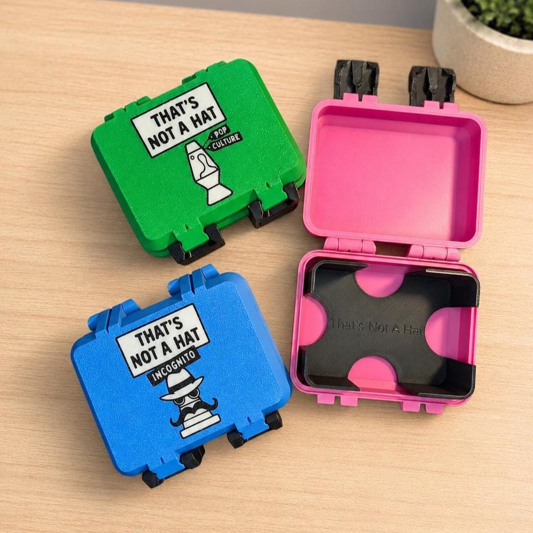 Thats Not a Hat Card Game Case | 3D Printed Travel Organizer, Card Holder - Image 5