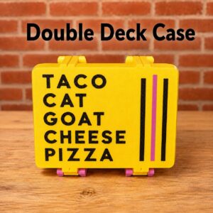 Taco Cat Goat Cheese Pizza Card Game Case | 3D Printed Organizer Box