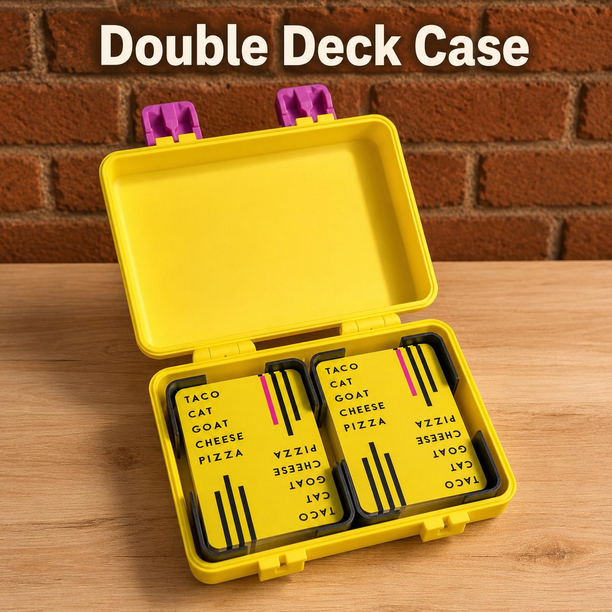 Taco Cat Goat Cheese Pizza Card Game Case | 3D Printed Organizer Box - Image 2