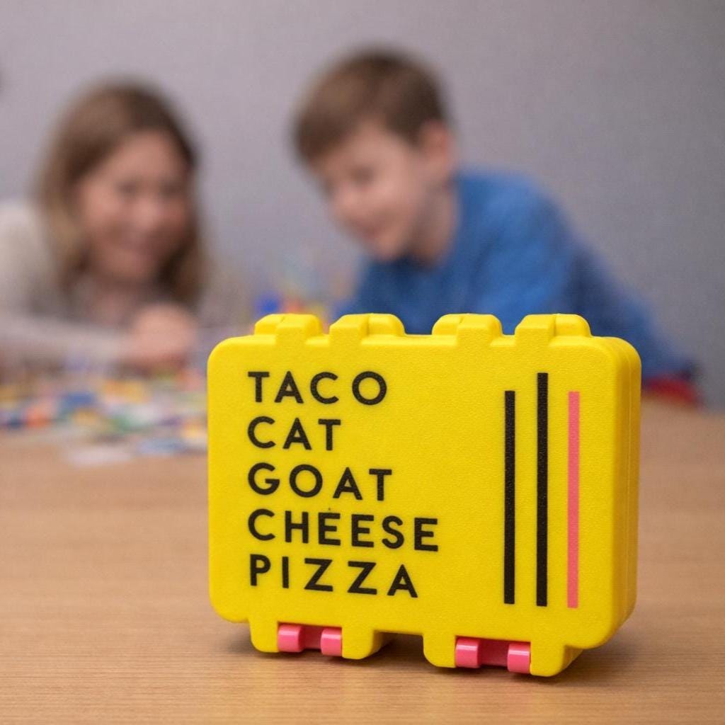 Taco Cat Goat Cheese Pizza Card Game Box | 3D Printed Organizer