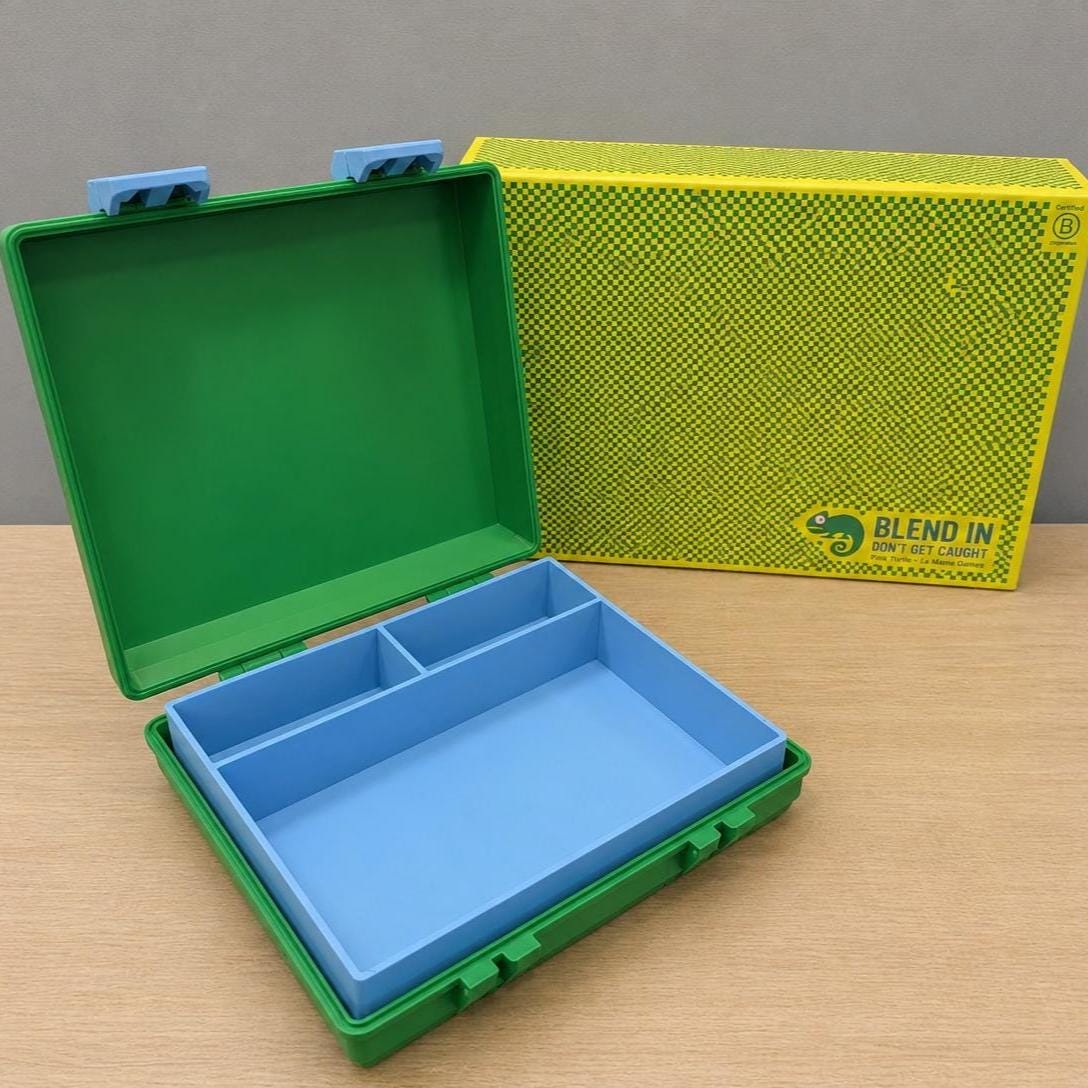 The Chameleon Board Game Storage Case | Organizer with Latches, Travel Friendly