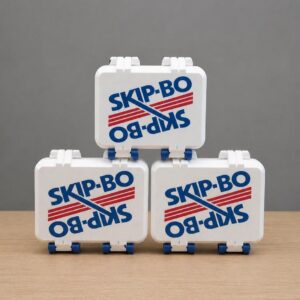 Vintage Skip-Bo Logo Card Game Storage Case | Travel Friendly