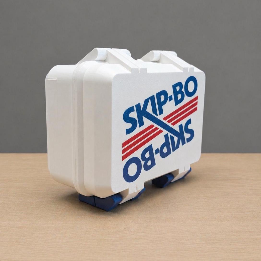 Vintage Skip-Bo Logo Card Game Storage Case | Travel Friendly