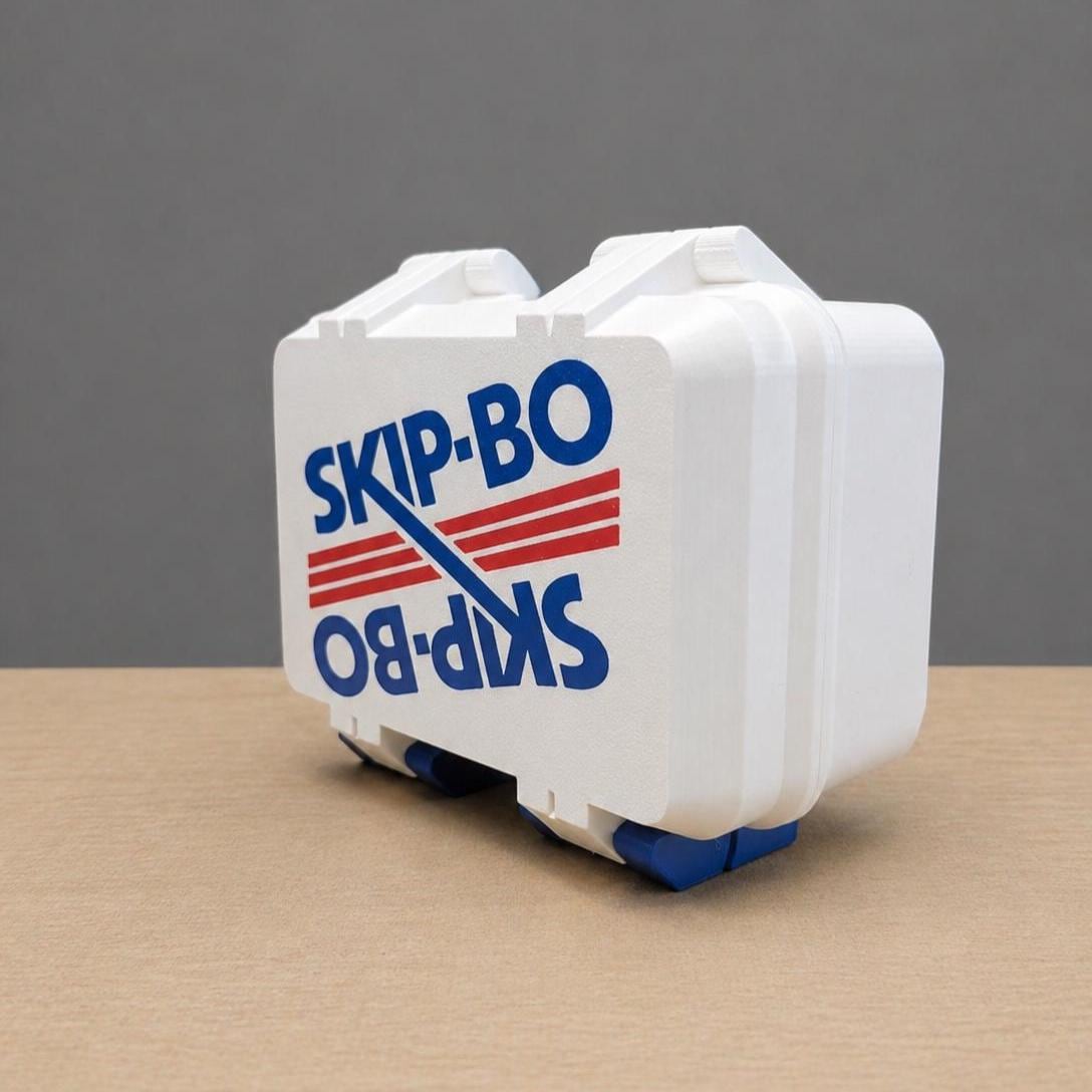 Vintage Skip-Bo Logo Card Game Storage Case | Travel Friendly