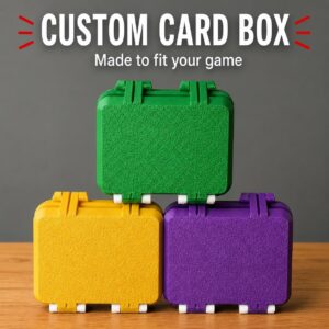 Personalized Playing Card Storage Box | 3D Printed Deck Holder | Custom Size Organizer Gift